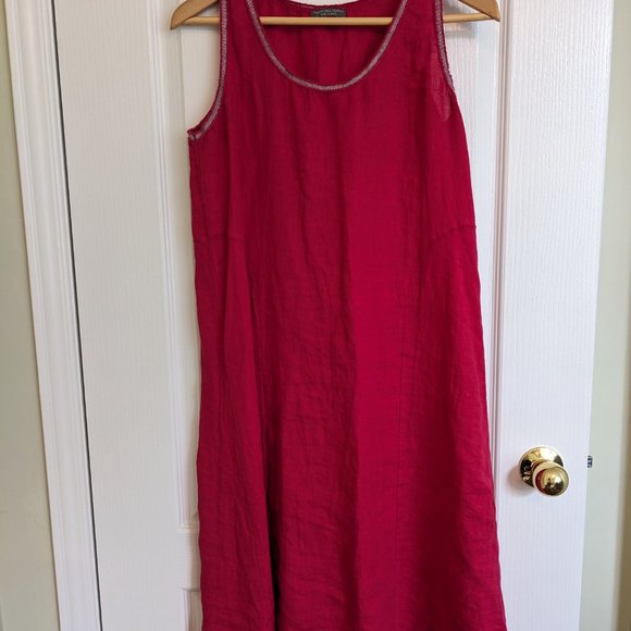 Linen Summer Dress (made in Italy) - Picture 3 of 4